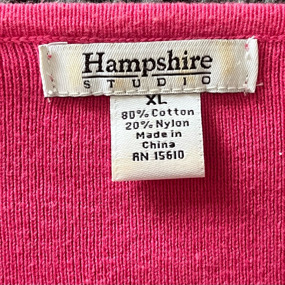 Hampshire Studio Pink Sweater, Size XL - Picture 4 of 5